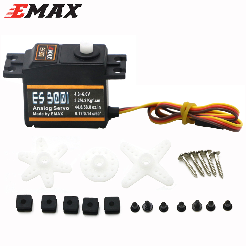 1/4 шт. EMAX ES3001 4.8-6.0V 3 – обзор и цена Rc Helicopter Servo